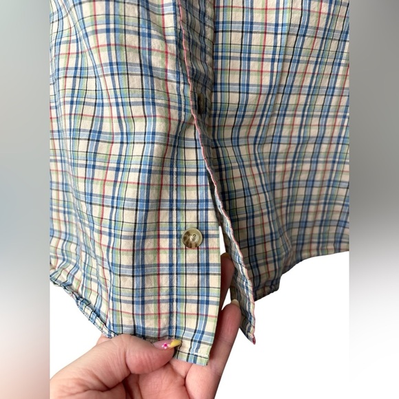 Pendleton Men’s Plaid Trent Fitted Short Sleeve Button Up Shirt size Large - Picture 4 of 6